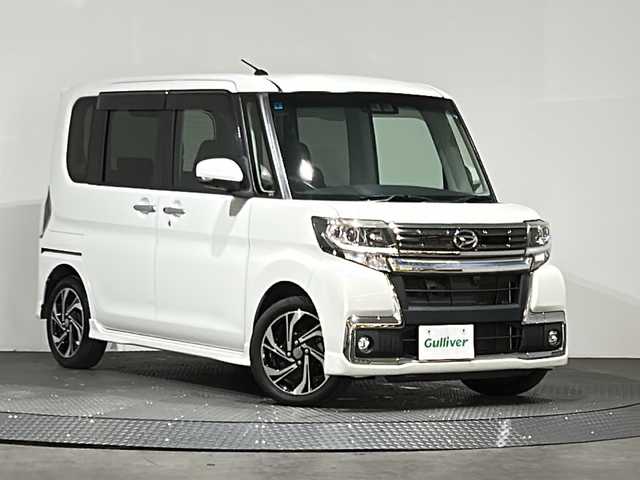 ダイハツ タント カスタム RS トップED SA Ⅲ 愛媛県 2019(令1)年 4.5万km パールホワイトⅢ ・ワンオーナー/・純正ナビ(NSZP-W69D)/(フルセグ/CD/DVD/BT)/・スマートアシストIII/・全方位カメラ/・アイドリングストップ/・両側パワースライドドア/・D席シートヒーター/・純正15インチアルミホイール/・純正フロアマット/・ステアリングリモコン/・ドアバイザー/・保証書/・取扱説明書