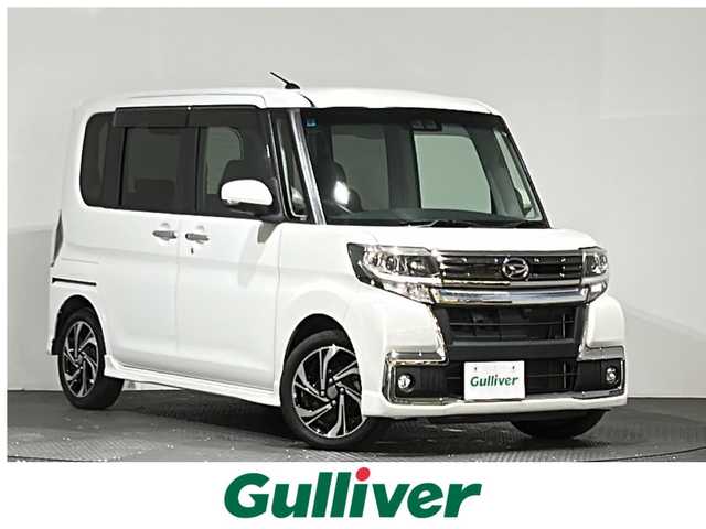 ダイハツ タント カスタム RS トップED SA Ⅲ 愛媛県 2019(令1)年 4.5万km パールホワイトⅢ ワンオーナー/ターボ/純正ナビ(NSZP-W69D)/(フルセグ/CD/DVD/BT)/全方位カメラ/両側パワースライドドア/スマートアシストIII/・衝突被害軽減ブレーキ/・車線逸脱警報/・誤発進抑制機能/・先行車発進告知/・対人/対車衝突警報機能/・オートマチックハイビーム/アイドリングストップ/D席シートヒーター/純正15インチアルミホイール/純正フロアマット/ドアバイザー/ステアリングリモコン/プッシュスタート/スマートキー×2/保証書/取扱説明書