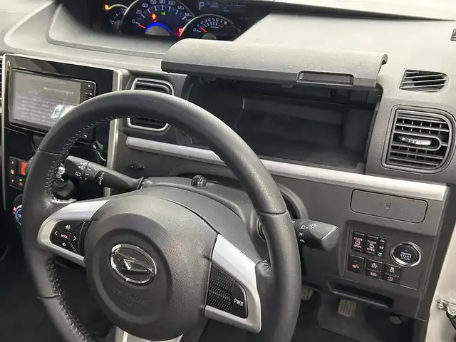 ダイハツ タント カスタム RS トップED SA Ⅲ 愛媛県 2019(令1)年 4.5万km パールホワイトⅢ ・ワンオーナー/・純正ナビ(NSZP-W69D)/(フルセグ/CD/DVD/BT)/・スマートアシストIII/・全方位カメラ/・アイドリングストップ/・両側パワースライドドア/・D席シートヒーター/・純正15インチアルミホイール/・純正フロアマット/・ステアリングリモコン/・ドアバイザー/・保証書/・取扱説明書