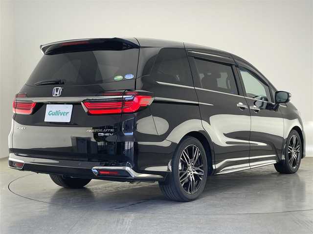 ホンダ オデッセイ ハイブリッド e:HEVアブソルート EX 愛知県 2020(令2)年 5.6万km プレミアムスパークルブラックパール 純正１０型ナビ　フルセグＴＶ　Ｂｌｕｅｔｏｏｔｈ　ＵＳＢ　純正後席モニター　全方位カメラ　両側パワースライドドア　電動パーキング　ＥＴＣ２．０　ホンダセンシング　衝突軽減　追従クルコン　ＢＳＭ　禁煙車