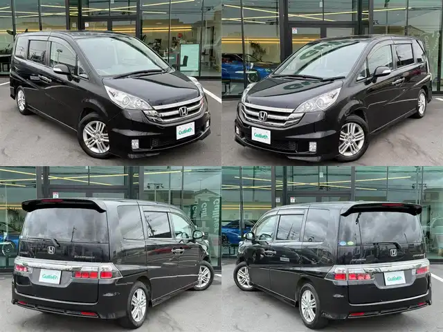 ホンダ ステップワゴン スパーダ S Z HDDナビ 栃木県 2008(平20)年 12.3万km プレミアムブラキッシュパール 抹消済み法人ワンオーナー車/メーカーOPフローリングフロア/メーカーOPトップライトルーフ/7人乗り/キャプテンシート/両側パワースライドドア/純正HDDナビ/バックカメラ/DVD再生機能/ステアリングリモコン/ETC