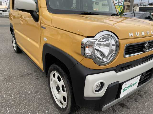 スズキ ハスラー HYBRID G 石川県 2023(令5)年 1.1万km 黄Ⅱ 社外オーディオ/スマートキー/プッシュスタート/電動ミラー/レーダーブレーキ/アイドリングストップ/レーンキープアシスト/ABS