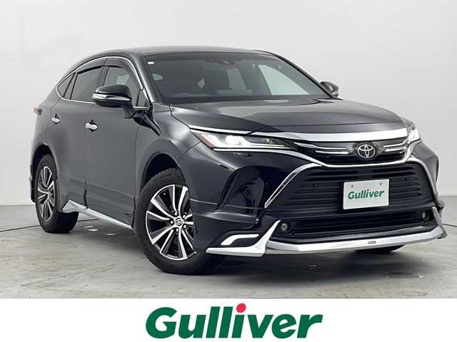 トヨタ ハリアー G 愛知県 2023(令5)年 4.6万km ブラック ガソリン/2WD(FF)/CVT/モデリスタエアロ/社外テールレンズ/８インチディスプレイオーディオ/(FM/AM/フルセグ/Bluetooth)/バックカメラ/ETC2.0/デジタルインナーミラー(録画機能付き)/積込夏タイヤ(ホイール無し)/ＴｏｙｏｔａＳａｆｅｔｙＳｅｎｓｅ/・プリクラッシュブレーキアシスト	/・パーキングサポートブレーキ/・ブラインドスポットモニター/・レーンキープアシスト/・レーダークルーズコントロール/・標識検知機能	/電動格納ミラー/電動リアゲート/電動パーキング/ブレーキホールド/革巻きステアリング/ステアリングスイッチ/オートライト/LEDヘッドライト/フロントフォグ/オートマチックハイビーム/フルオートエアコン/プッシュスタート/スマートキー/純正フロアマット/ドアバイザー/USB端子/ドライブモードセレクト/ドリンクホルダー付き