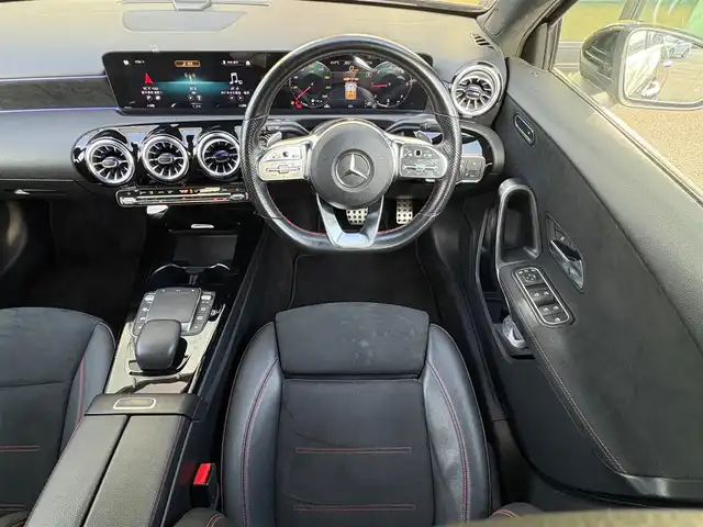 メルセデス・ベンツ Ａ２００ｄ AMGライン 石川県 2022(令4)年 6.7万km 黒 衝突軽減ブレーキ/アダプティブクルーズコントロール/ブラインドスポットモニター/レーンキープアシスト/純正ナビ/フルセグTV/バックカメラ/クリアランスソナー/アンビエントライト