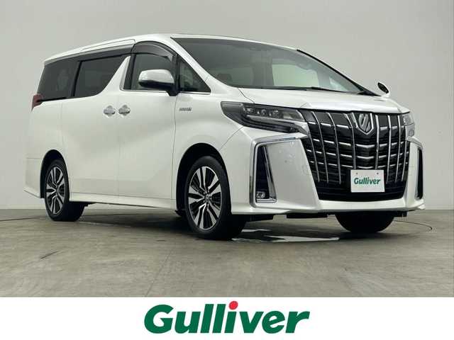 トヨタ アルファードハイブリット SR Cパッケージ 千葉県 2020(令2)年 3.4万km ホワイトパールクリスタルシャイン ツインムーンルーフ/フリップダウンモニター/トヨタセーフティセンス/・プリクラッシュセーフティ/・レーントレーシングアシスト/・クリアランスソナー/・ブラインドスポットモニター/・ロードサインアシスト/純正ディスプレイオーディオ/・USB/・Bluetooth/・フルセグTV/・Miracast/バックカメラ/両側パワースライドドア/レーダークルーズコントロール/LEDオートライト/レザーシート/メモリ付きパワーシート/シートエアコン/社外17インチアルミホイール/革巻きステアリング/ステアリングスイッチ/プッシュスタート/スマートキー/ビルトインETC2.0