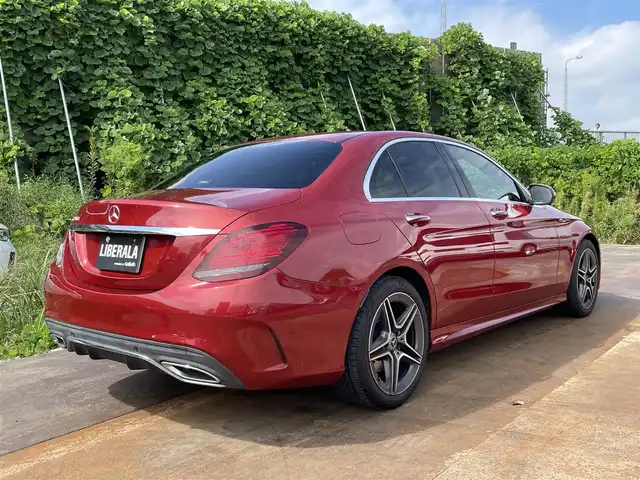 メルセデス・ベンツ Ｃ２２０ｄ ローレウスED スポーツプラスPKG 東京都 2020(令2)年 3.7万km ヒヤシンスレッド 純正ナビ/フルセグTV//SD/USB/BTオーディオ/Apple Car Play/Andoroido Auto/黒レザーシート/シートヒーター/アンビエントライト/ETC2.0/パワートランク/ACC/BSM/レーンキープ/スマートキー