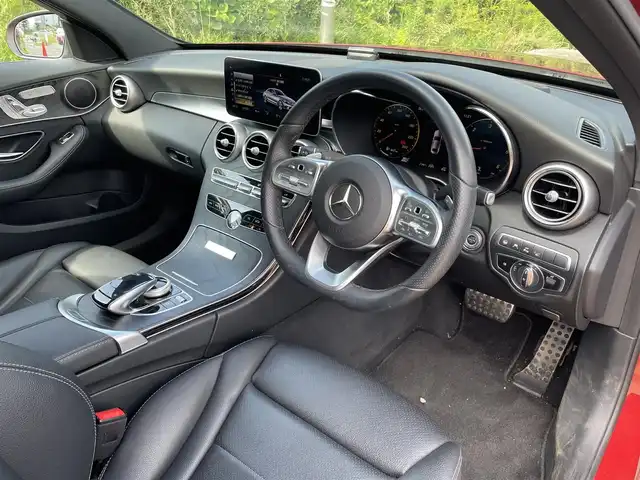 メルセデス・ベンツ Ｃ２２０ｄ ローレウスED スポーツプラスPKG 東京都 2020(令2)年 3.7万km ヒヤシンスレッド 純正ナビ/フルセグTV//SD/USB/BTオーディオ/Apple Car Play/Andoroido Auto/黒レザーシート/シートヒーター/アンビエントライト/ETC2.0/パワートランク/ACC/BSM/レーンキープ/スマートキー