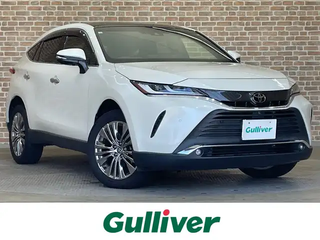 トヨタ ハリアー 岩手県 2020(令2)年 6万km ホワイトパールクリスタルシャイン ４WD/JBLプレミアムサウンドシステム/パノラマルーフ/全周囲カメラ/本革シート/ITSConnect/トヨタセーフティセンス/衝突被害軽減システム/横滑り防止装置/MTモード付きAT/クルーズコントロール/ETC2.0/フルセグTV/純正ナビ/ドライブレコーダー/ハンズフリーパワーバックドア/パワーシート/シートヒーター/エアシート/コーナーセンサー/レーンアシスト/純正アルミホイール19インチ/純正フロアマット/純正LEDヘッドライト/オートライト/オートマチックハイビーム