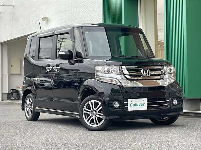 ホンダ Ｎ ＢＯＸ カスタム G Lパッケージ 岐阜県 2016(平28)年 4万km スマートブラック 禁煙車/8インチディーラーオプションナビ/４WD/AM/FM/CD/DVD/フルセグTV/シートヒーター/両側パワースライドドア/ビルトインETC/バックカメラ/LEDヘッドライト/アイドリングストップ/ハンドルスイッチ/チップアップシート/純正フロアマット/純正アルミホイール/オートエアコン/オートライト/スマートキー/スペアキー