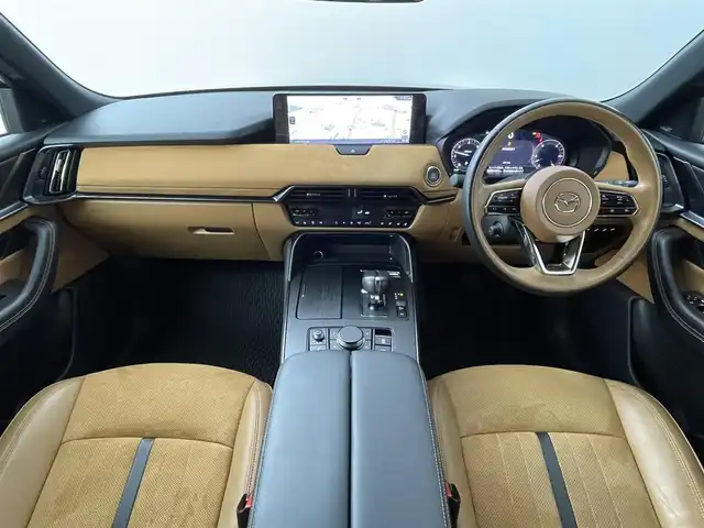 マツダ ＣＸ－６０ XD HV プレミアムスポーツ 道央・札幌 2024(令6)年 3.2万km ソウルレッドクリスタルM ・４WD/・純正SDナビゲーション/　BT/フルセグ/HDMI/USB/・パノラマサンルーフ/・BOSEサウンド/・純正ドライブレコーダー前後/・リアシートUSB給電2口/・i-ACTIVESENSE/・パワーバックドア/・レーダークルーズコントロール/・横滑り防止装置/・前後コーナーセンサー/・レーンキープアシスト/・オートライト/・オートマチックハイビーム/・LEDヘッドライト/・AC１００V充電/・純正ラバーマット/・パドルシフト/・スマートキー/・プッシュスター/・スペアキー1本/・革巻ステアリング/・保証書あり/・取説あり