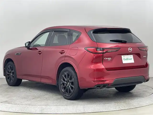 マツダ ＣＸ－６０ XD HV プレミアムスポーツ 道央・札幌 2024(令6)年 3.2万km ソウルレッドクリスタルM ・４WD/・純正SDナビゲーション/　BT/フルセグ/HDMI/USB/・パノラマサンルーフ/・BOSEサウンド/・純正ドライブレコーダー前後/・リアシートUSB給電2口/・i-ACTIVESENSE/・パワーバックドア/・レーダークルーズコントロール/・横滑り防止装置/・前後コーナーセンサー/・レーンキープアシスト/・オートライト/・オートマチックハイビーム/・LEDヘッドライト/・AC１００V充電/・純正ラバーマット/・パドルシフト/・スマートキー/・プッシュスター/・スペアキー1本/・革巻ステアリング/・保証書あり/・取説あり