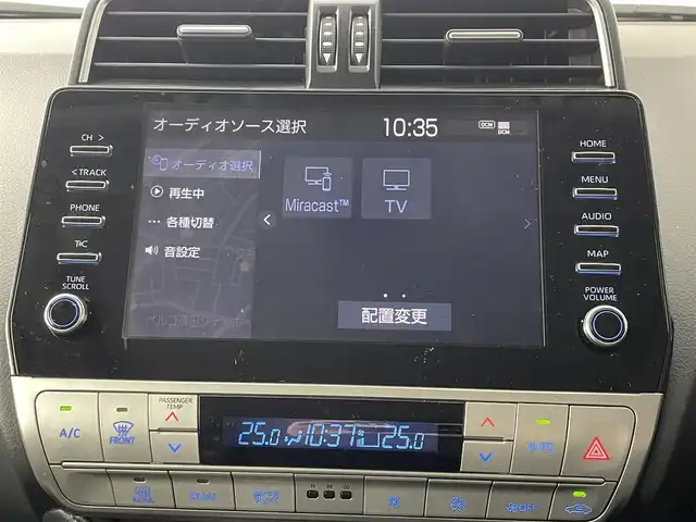 トヨタ ランドクルーザー プラド TX Lパッケージ ブラックED 道央・札幌 2020(令2)年 1.8万km ホワイトパールクリスタルシャイン ・４WD/・ワンオーナー/・MOPナビ/　Miracast/BT/USB/・ステアリングスイッチ/・マルチテレインモニター/・ビルトインETC2.0/・ドライブレコーダー前後（ZDR016）/・トヨタセーフティセンス/　PCS/LDA/RSA/　ソナー/先行車発進告知/・アダプティブクルーズコントロール/・横滑り防止装置/・ABS/・オートマチックハイビーム/・オートライト/・LEDヘッドライト/・LEDフォグランプ/・ミラーウィンカー/・オートリトラクタブルドアミラー/・ヘッドランプウォッシャー/・自動防眩式ルームミラー/・社外フロアマット/・純正１８インチAW/・プッシュスタート/・スマートキー/・スペアキー/・取/保