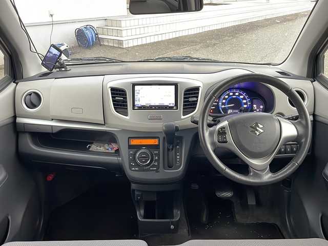 スズキ ワゴンＲ FZ 福井県 2014(平26)年 5.2万km イノセントピンクパールメタリック 登録時走行距離51973ｋｍ/４WD/レーダーブレーキサポート/社外メモリナビゲーション/（CD/DVD/BT）/ワンセグテレビ/シートヒーター/ドライブレコーダー/ライトレベライザー/ドアバイザー/プッシュスタート/スマートキー/保証書/取扱説明書