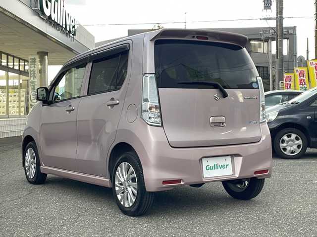 スズキ ワゴンＲ FZ 福井県 2014(平26)年 5.2万km イノセントピンクパールメタリック 登録時走行距離51973ｋｍ/４WD/レーダーブレーキサポート/社外メモリナビゲーション/（CD/DVD/BT）/ワンセグテレビ/シートヒーター/ドライブレコーダー/ライトレベライザー/ドアバイザー/プッシュスタート/スマートキー/保証書/取扱説明書