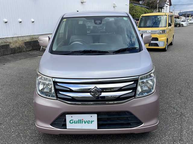 スズキ ワゴンＲ FZ 福井県 2014(平26)年 5.2万km イノセントピンクパールメタリック 登録時走行距離51973ｋｍ/４WD/レーダーブレーキサポート/社外メモリナビゲーション/（CD/DVD/BT）/ワンセグテレビ/シートヒーター/ドライブレコーダー/ライトレベライザー/ドアバイザー/プッシュスタート/スマートキー/保証書/取扱説明書