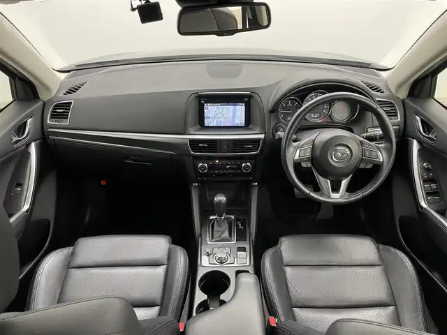 マツダ ＣＸ－５ XD Lパッケージ 岡山県 2015(平27)年 6.7万km ディープクリスタルブルーマイカ 純正ナビ/(Bluetooth/CD/DVD/フルセグTV/AUX)/本革シート/シートヒーター(運転席・助手席)/シートメモリ/レーダークルーズコントロール/オートハイビーム/LEDヘッドライト/バックカメラ/スマートキー(2本)/コーナーセンサー(後)/ビルトインETC/社外ドライブレコーダー(前後)/純正フロアマット/純正19インチアルミホイール