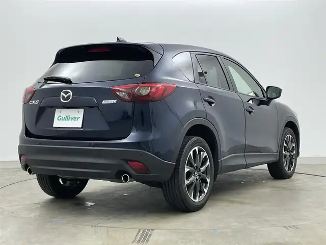 マツダ ＣＸ－５ XD Lパッケージ 岡山県 2015(平27)年 6.7万km ディープクリスタルブルーマイカ 純正ナビ/(Bluetooth/CD/DVD/フルセグTV/AUX)/本革シート/シートヒーター(運転席・助手席)/シートメモリ/レーダークルーズコントロール/オートハイビーム/LEDヘッドライト/バックカメラ/スマートキー(2本)/コーナーセンサー(後)/ビルトインETC/社外ドライブレコーダー(前後)/純正フロアマット/純正19インチアルミホイール