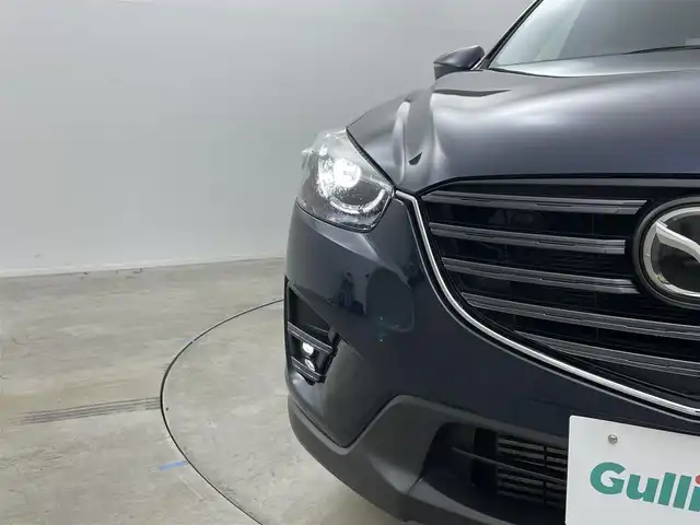 マツダ ＣＸ－５ XD Lパッケージ 岡山県 2015(平27)年 6.7万km ディープクリスタルブルーマイカ 純正ナビ/(Bluetooth/CD/DVD/フルセグTV/AUX)/本革シート/シートヒーター(運転席・助手席)/シートメモリ/レーダークルーズコントロール/オートハイビーム/LEDヘッドライト/バックカメラ/スマートキー(2本)/コーナーセンサー(後)/ビルトインETC/社外ドライブレコーダー(前後)/純正フロアマット/純正19インチアルミホイール