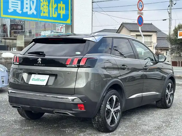 プジョー ３００８ GT ブルー HDi 広島県 2019(平31)年 5.8万km ＤグリーンＭ パノラミックサンルーフ/ルーフレール/純正ディスプレイオーディオ/【Bluetooth再生/MirrorLink/AndroidAuto】/パノラマビューモニター/アクティブセーフティブレーキ/レーンキープアシスト/パークアシスト/ブラインドスポットモニター/レーダークルーズコントロール/ハンズフリー電動テールゲート/ディレクショナルヘッドライト/インテリジェントハイビーム/パドルシフト/LEDオートライト/パーキングセンサー/シートヒーター/ETC/ドライブレコーダー（F.R）/スペアキー/取扱説明書/保証書