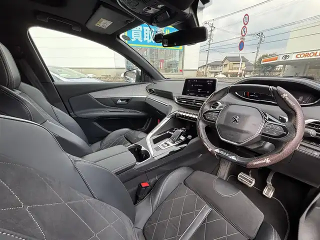 プジョー ３００８ GT ブルー HDi 広島県 2019(平31)年 5.8万km ＤグリーンＭ パノラミックサンルーフ/ルーフレール/純正ディスプレイオーディオ/【Bluetooth再生/MirrorLink/AndroidAuto】/パノラマビューモニター/アクティブセーフティブレーキ/レーンキープアシスト/パークアシスト/ブラインドスポットモニター/レーダークルーズコントロール/ハンズフリー電動テールゲート/ディレクショナルヘッドライト/インテリジェントハイビーム/パドルシフト/LEDオートライト/パーキングセンサー/シートヒーター/ETC/ドライブレコーダー（F.R）/スペアキー/取扱説明書/保証書