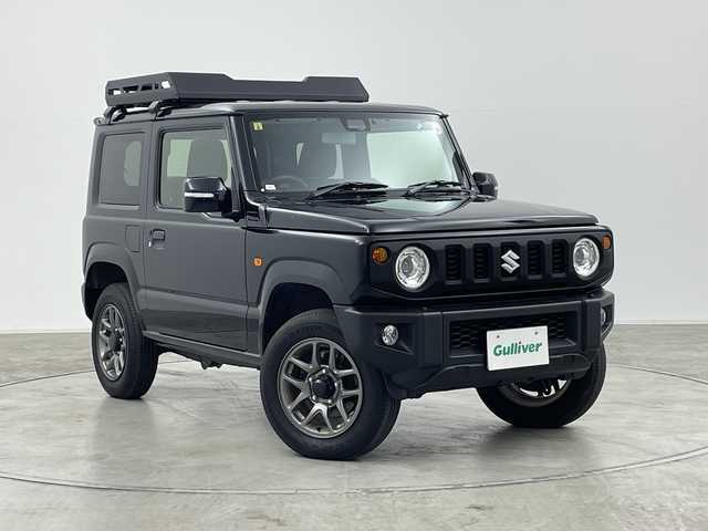 スズキ ジムニー XC 群馬県 2023(令5)年 2.5万km ブルーイッシュブラックパール3 ４ＷＤターボ　ナビ　フルセグＴＶ　ＥＴＣ　衝突被害軽減ブレーキ　レーンアシスト　クルーズコントロール　ＬＥＤヘッドライト　オートライト　シートヒーター　スマートキー　純正アルミホイール　禁煙車