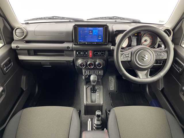 スズキ ジムニー XC 群馬県 2023(令5)年 2.5万km ブルーイッシュブラックパール3 ４ＷＤターボ　ナビ　フルセグＴＶ　ＥＴＣ　衝突被害軽減ブレーキ　レーンアシスト　クルーズコントロール　ＬＥＤヘッドライト　オートライト　シートヒーター　スマートキー　純正アルミホイール　禁煙車