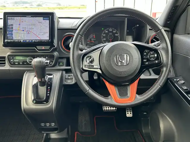 ホンダ Ｎ ＯＮＥ RS 鳥取県 2021(令3)年 2.9万km クリスタルブラックパール ターボ車・パドルシフト/アルパイン８型ナビ/フルセグ/DVD/CD/BT/USB/バックカメラ/ホンダセンシング/アダプティブクルーズコントロール/レーンキープアシスト/LEDヘッドライト/WedsSport15インチアルミホイール/無限マフラー/モヂューロドリルドローター/ローダウンスプリング/社外エアクリーナー/前席シートヒーター/プッシュエンジンスタート/電動パーキングブレーキ/社外サブウーハー/フロアマット・ドアバイザー
