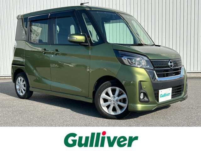 日産 デイズ ルークス ハイウェイスターX 滋賀県 2020(令2)年 3.4万km プレミアムオリーブメタリック 純正SDナビ/・フルセグTV/・CD/・DVD/全方位カメラ/踏み間違い防止装置/衝突被害軽減システム/車線逸脱警報/片側電動ドア/純正ドラレコ/ETC/プッシュスタート/スマートキー