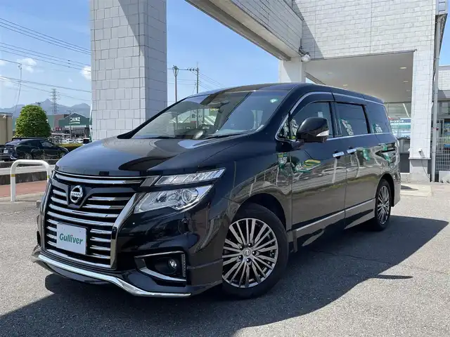 日産 エルグランド 250HWS アーバンクロム 群馬県 2017(平29)年 7.8万km ファントムブラック メーカーオプションナビ/CD/DVD/TV/Bluetooth/ビルトインETC/オットマン/コーナーセンサー/両側パワースライドドア/純正フリップダウンモニター/ウッドコンビステアリング/バイザ-/フォグランプ/電動格納ミラー/ウィンカーミラー/ウォークスルー/ワンオーナー