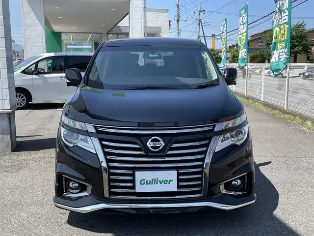 日産 エルグランド 250HWS アーバンクロム 群馬県 2017(平29)年 7.8万km ファントムブラック メーカーオプションナビ/CD/DVD/TV/Bluetooth/ビルトインETC/オットマン/コーナーセンサー/両側パワースライドドア/純正フリップダウンモニター/ウッドコンビステアリング/バイザ-/フォグランプ/電動格納ミラー/ウィンカーミラー/ウォークスルー/ワンオーナー