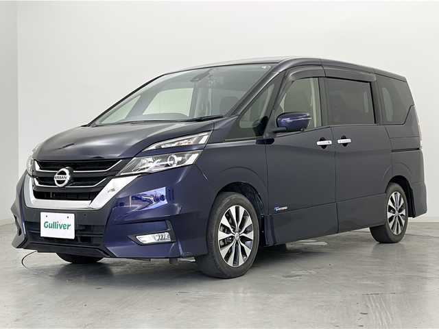 日産 セレナ ハイウェイスター Vセレクション 宮城県 2017(平29)年 3.5万km アズライトブルー プロパイロット/側方運転支援/エマージェンシーブレーキ/インテリジェントパーキングアシスト/アラウンドビューモニター/インテリジェントデジタルミラー/社外フリップダウンモニター/両側パワースライドドア/純正9インチＳＤナビ/・BT.CD.DVD.SD.AUX.USB/フルセグＴＶ/ETC/ドライブレコーダー（FR）/プッシュスタート/スマートキー/電動パーキングブレーキ/革巻きステアリング/ステアリングスイッチ/LEDヘッドライト/フォグライト/純正フロアマット/純正16inAW/ロールサンシェード/シートバックテーブル/横滑り防止