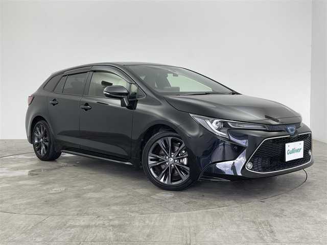 トヨタ カローラツーリング ハイブリッド ダブルバイビー 群馬県 2020(令2)年 1.9万km ブラックマイカ 純正９インチナビ　バックカメラ　レーダークルーズコントロール　レーンキープアシスト　オートマチックハイビーム　プリクラッシュセーフティ　シートヒーター　前後ドライブレコーダー　ＥＴＣ　ＬＥＤ　禁煙車