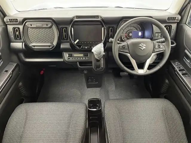スズキ ハスラー HYBRID X 兵庫県 2025(令7)年 0.1千km デニムブルー ガンメタリック 2トーン 届出済未使用車/純正メモリナビ/（フルセグ/CD/DVD/USB/Bluetooth）/純正ディスプレイオーディオ/アラウンドビューモニター/LEDヘッドライト/LEDフォグ/オートハイビーム/ヘッドライトレベライザー/純正15インチアルミホイール/アイドリングストップ/クリアナンスソナー/LKA/PCS/ACC/シートヒーター