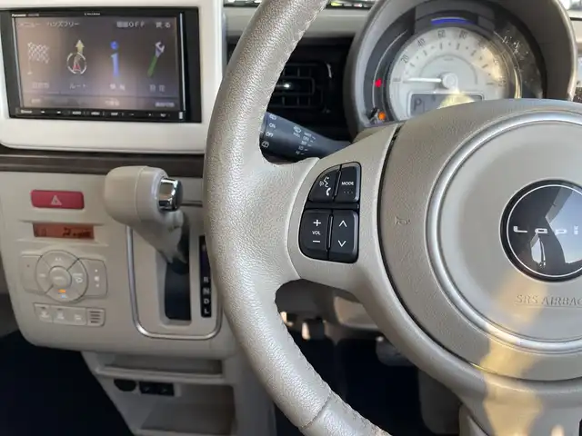 スズキ ラパン モード 愛知県 2019(令1)年 4.7万km ノクターンブルーパール/ホワイト 2トーンルーフ 社外ナビ/TV/CD再生/Bluetooth接続/衝突被害軽減ブレーキ/純正14インチアルミホイール/ETC/純正LEDヘッドライト/ドライブレコーダー/ステアリングスイッチ/スマートキー/プッシュスタート