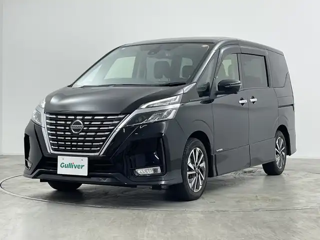 日産 セレナ ハイウェイスター V 群馬県 2021(令3)年 1.2万km ダイヤモンドブラック 純正ナビ　純正１１型後席モニター　全周囲カメラ　プロパイロット　衝突被害軽減ブレーキ　レーンアシスト　両側電動スライドドア　ＬＥＤ　ＢＳＭ　ＥＴＣ　前後ドラレコ　デジタルインナーミラー　スマートキー