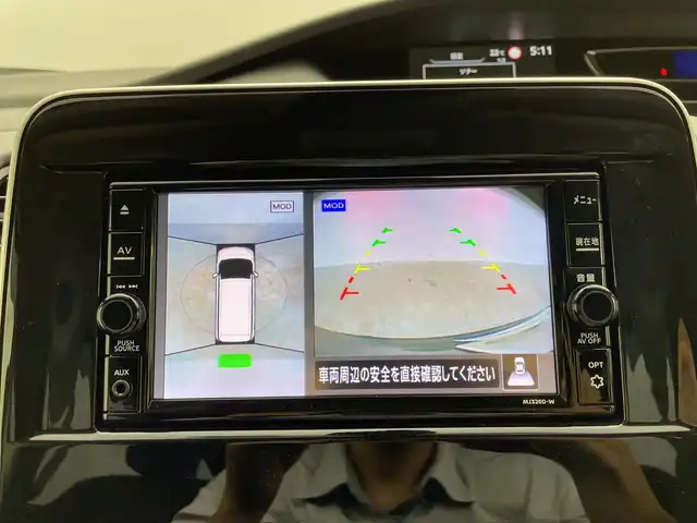 日産 セレナ ハイウェイスター V 群馬県 2021(令3)年 1.2万km ダイヤモンドブラック 純正ナビ　純正１１型後席モニター　全周囲カメラ　プロパイロット　衝突被害軽減ブレーキ　レーンアシスト　両側電動スライドドア　ＬＥＤ　ＢＳＭ　ＥＴＣ　前後ドラレコ　デジタルインナーミラー　スマートキー