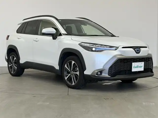 トヨタ カローラ クロス ハイブリッド Z 愛知県 2022(令4)年 4.7万km プラチナホワイトパールマイカ 純正9インチディスプレイオーディオ/CD/DVD再生/フルセグTV/Bluetooth接続/バックモニター/トヨタセーフティセンス/プリクラッシュセーフティ/レーンキープアシスト/オートマチックハイビーム/レーダークルーズコントロール/ステアリングスイッチ/ETC/前席シートヒーター/フルオートエアコン/パワーバックドア/電動パワーシート/サイドエアバック/カーテンエアバック
