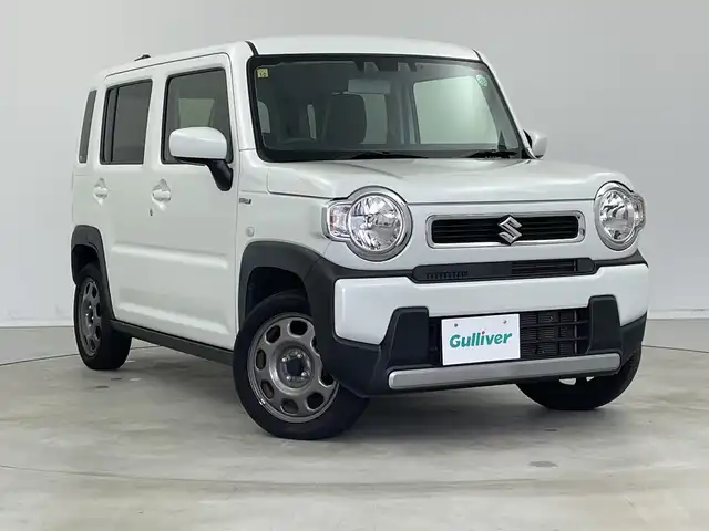 スズキ ハスラー HYBRID G 新潟県 2021(令3)年 5.9万km ピュアホワイトP KENWOODメモリナビ【MDV-D708BTW】/　フルセグTV/Bluetooth/CD/DVD/USB/衝突被害軽減ブレーキ/レーンキープアシスト/コーナーセンサー/前席シートヒーター/バックモニター/ビルトインETC/オートマチックハイビーム/オートライト/アイドリングストップ/横滑り防止装置/ステアリングスイッチ