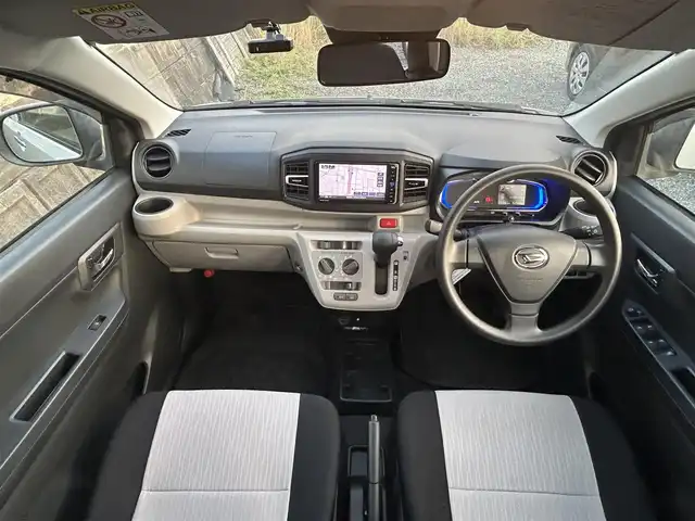 ダイハツ ミラ イース X SAⅢ 福岡県 2017(平29)年 3.3万km パールホワイトⅢ 純正７型SDナビ(フルセグTV/CD/DVD/BT)/バックカメラ/ドラレコ/スマートアシストIII/純正LEDヘッドライト/コーナーセンサー/純正フロアマット