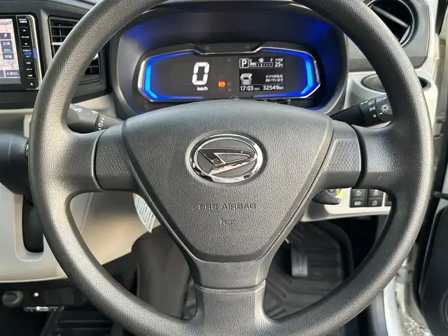 ダイハツ ミラ イース X SAⅢ 福岡県 2017(平29)年 3.3万km パールホワイトⅢ 純正７型SDナビ(フルセグTV/CD/DVD/BT)/バックカメラ/ドラレコ/スマートアシストIII/純正LEDヘッドライト/コーナーセンサー/純正フロアマット