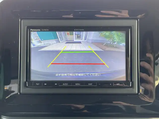 スズキ ワゴンＲ スマイル HYBRID S 岡山県 2021(令3)年 1.8万km インディゴブルーメタリック/ホワイト2トーン メモリナビ　CN-RE07D/フルセグTV、CD、DVD、Bluetooth、AM、FM/バックカメラ/ETC/両側パワースライドドア/USB充電ポート/オートライト
