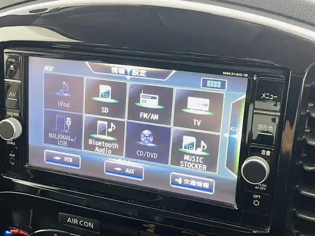 日産 ジューク 16GT FOUR パーソナライズ 道央・札幌 2018(平30)年 4万km サンライトイエロー ブレーキアシスト/・衝突安全ボディ　/純正ナビゲーション/・Ｂｌｕｅｔｏｏｔｈ/AM・FM/SD/TV/デジタルインナーミラーのバックカメラ/・３６０度カメラ　/・レーダー探知機　/・ＥＴＣ　/前後ドライブレコーダー　/電動格納ミラー/革巻きステアリング/・ステアリングスイッチ/フロアマット/シートヒーター
