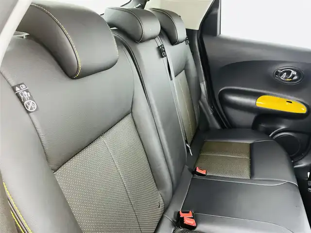 日産 ジューク 16GT FOUR パーソナライズ 道央・札幌 2018(平30)年 4万km サンライトイエロー ブレーキアシスト/・衝突安全ボディ　/純正ナビゲーション/・Ｂｌｕｅｔｏｏｔｈ/AM・FM/SD/TV/デジタルインナーミラーのバックカメラ/・３６０度カメラ　/・レーダー探知機　/・ＥＴＣ　/前後ドライブレコーダー　/電動格納ミラー/革巻きステアリング/・ステアリングスイッチ/フロアマット/シートヒーター