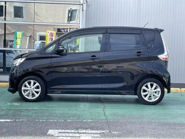 日産 デイズ ハイウェイスターX 栃木県 2016(平28)年 7.4万km ブラック ワンオーナー/新車時保証書/取扱説明書/純正SDナビ（MM316D-W)/　（フルセグTV/BT/CD・DVD/USB)/プッシュスタート/ステアリングスイッチ/アイドリングストップ/オートライト/オートハイビーム/純正フォグライト/ETC/純正フロアマット/純正ドアバイザー/タイヤサイズ　　155/65/R14