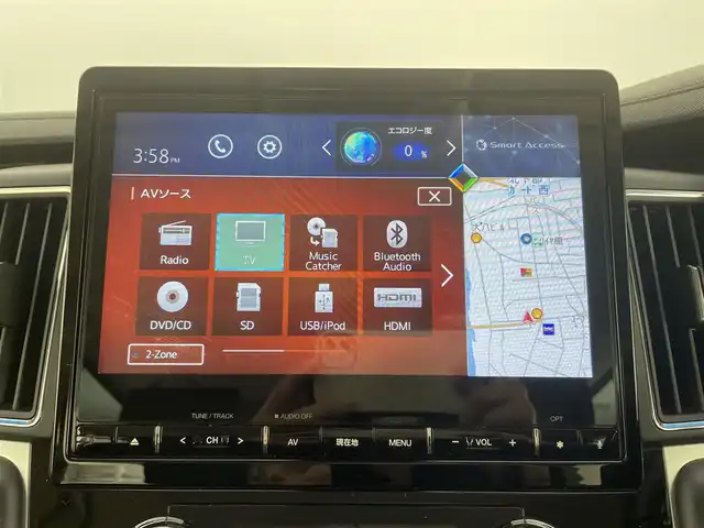 三菱 デリカＤ：５ ジャスパー 大分県 2021(令3)年 5万km パール 4WD/純正10.1型ナビ/　BT/CD/DVD/フルセグ/純正フリップダウンモニター/レーダークルーズコントロール/両側パワースライドドア/バックカメラ/オートブレーキホールド/撥水機能付きハーフレザーシート/オートマチックハイビーム/LEDヘッドライト/ステアリングリモコン/革巻ステアリング/チップアップシート/フルフラットシート/純正アルミホイル18インチ/純正フロアマット/MTモード