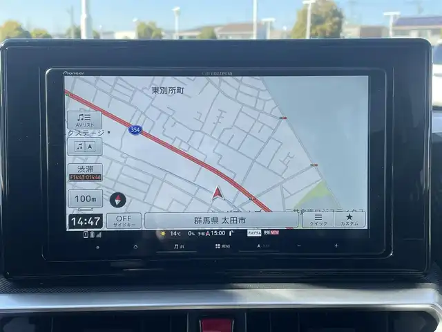 スバル レックス Z ハイブリッド 群馬県 2025(令7)年 0.4万km ガンＭ／黒 スマートアシスト/・衝突回避支援/・レーダークルコン/・LKA/・BSM/・リセクロストラフィックアラート/・パーキングアシスト/社外9インチナビ/（CD/DVD/BT/AUX）/フルセグTV/全方位カメラ/ビルトインETC/前後ドラレコ/シートヒーター（D席/N席）/本革巻きステア/シーケンシャルライト/LEDヘッドライト/100V充電/純正AW/純正フロアマット
