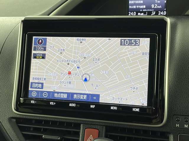 トヨタ ヴォクシー ZS 煌Ⅱ 愛知県 2019(令1)年 3.3万km ブラック 禁煙車/純正9インチナビ/（CD/DVD/AM/FM/フルセグTV/Bluetooth）/バックカメラ/フリップダウンモニター/トヨタセーフティセンス/・プリクラッシュセーフティ/・レーンキープアシスト/・クルーズコントロール/・オートマチックハイビーム/ETC/ドライブレコーダー/両側パワースライドドア/スマートキー/スペアキー有/アイドリングストップ/純正フロアマット/純正アルミホイール
