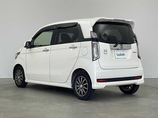 ホンダ Ｎ ＷＧＮ カスタム G Aパッケージ 新潟県 2015(平27)年 6.1万km プレミアムホワイトパール 純正ナビ/地デジTV/Bluetooth/CD/DVD/バックカメラ/前後社外ドライブレコーダー/社外ＥＴＣ/クルーズコントロール/純正フロアマット/純正アルミホイール/ハーフレザーシート/スペアキー/ディスチャージヘッドライト/保証書