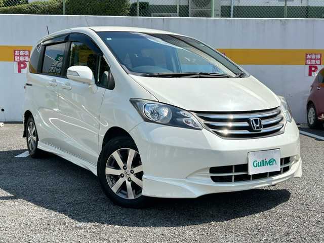 ホンダ フリード Gエアロ ジャストセレクション 神奈川県 2010(平22)年 3.8万km プレミアムホワイトパール ワンオーナー/Gathers メモリーナビ/ ・ワンセグTV/CD/バックカメラ/ETC/左側パワースライドドア/純正15インチAW/HIDヘッドライト/キーレスエントリー/ドアバイザー/純正フロアマット/保証書