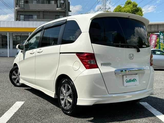 ホンダ フリード Gエアロ ジャストセレクション 神奈川県 2010(平22)年 3.8万km プレミアムホワイトパール ワンオーナー/Gathers メモリーナビ/ ・ワンセグTV/CD/バックカメラ/ETC/左側パワースライドドア/純正15インチAW/HIDヘッドライト/キーレスエントリー/ドアバイザー/純正フロアマット/保証書